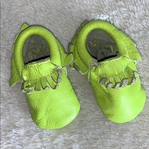 Neon green size 1 Freshly Picked Moccasins